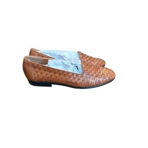 Trotters Brown Woven Loafers